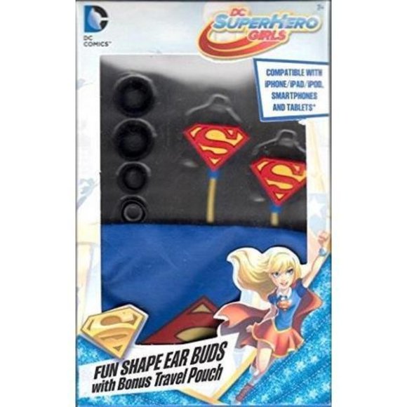 DC Comics Super Girls In the Ear Buds Headphones High Permorance NEW! - Picture 1 of 13